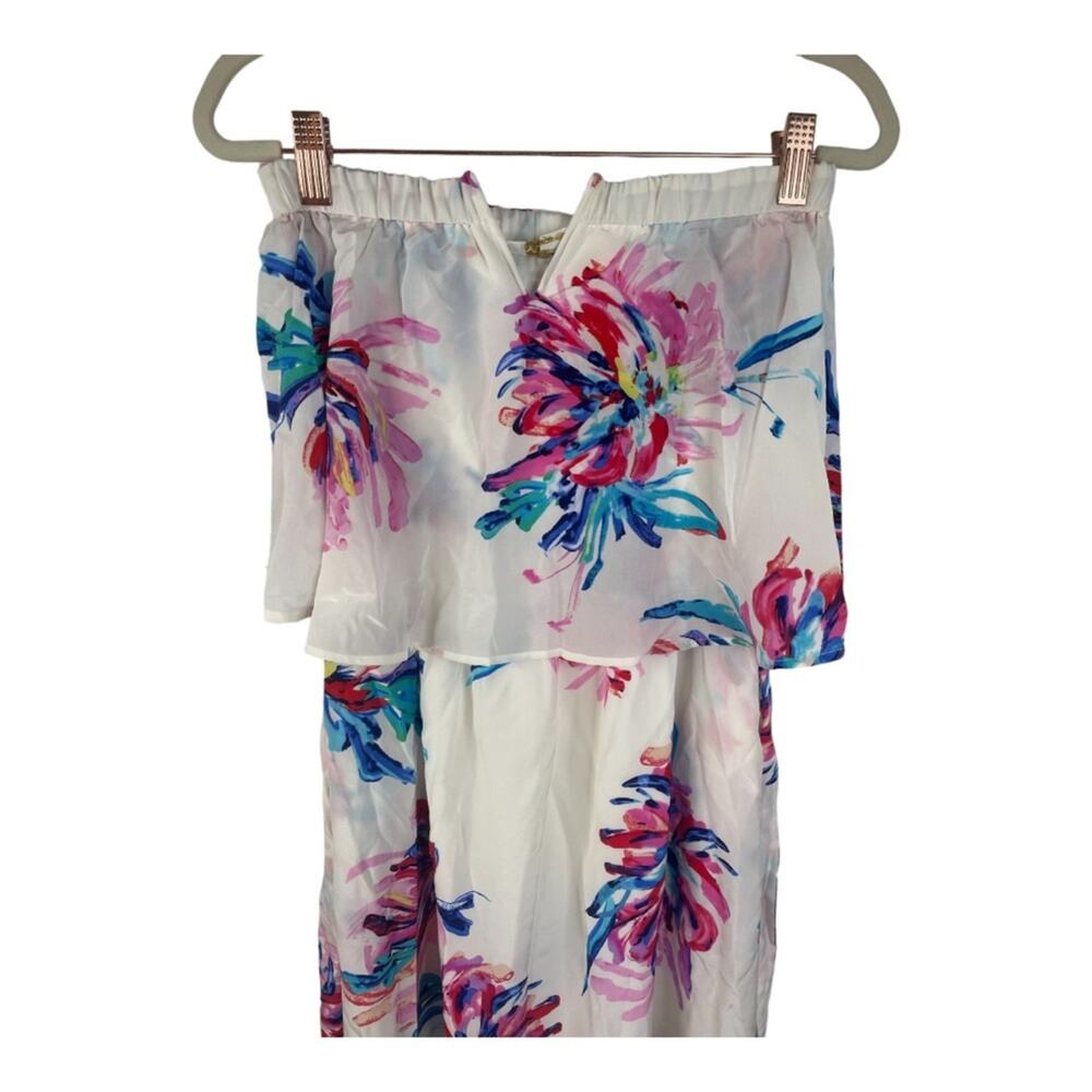 Yumi Kim Marina Mini Dress Strapless Silk Floral Coquette Garden Summer Spring S - Picture 2 of 9
